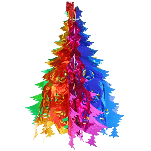 Украшение фольгированное Волшебная ёлочка d-40 см, Мультицвет_5