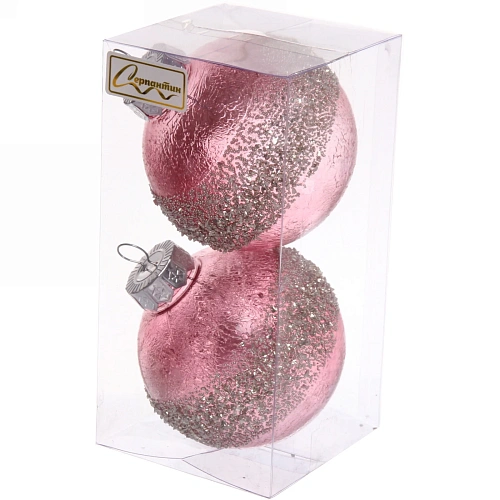 Набор украшений SHINE Diamonds 8 см (2 шт), rose pink_5