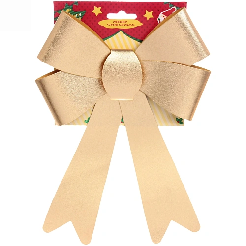 Бант на ёлку "Сказочные блики", Золото