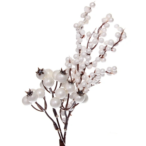 Ветка декоративная Снежное утро 33 см_3