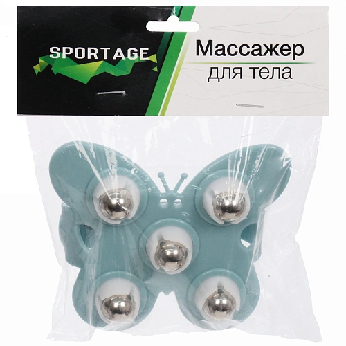 Массажер для тела Butterfly 5 роликов, 119,5 см, голубой_7