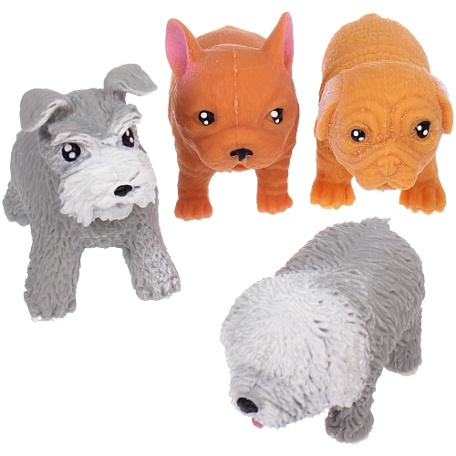 Игрушка "Собачка", 7 см, сквиш с песком, микс