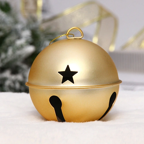 Новогодний шар "Бубенчик" 8.5 см, Золото