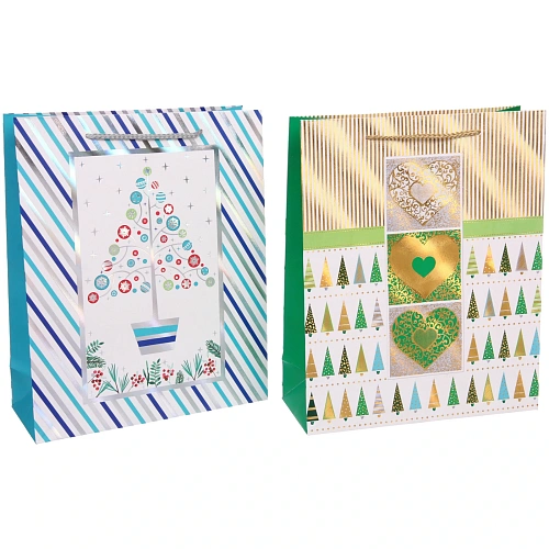 Пакет подарочный Зимняя нежность 263210 см, микс_4