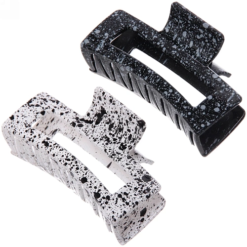 Заколка-краб для волос на блистере "Emily Collection - Sandra", микс 2 цвета, 8,8*5см 