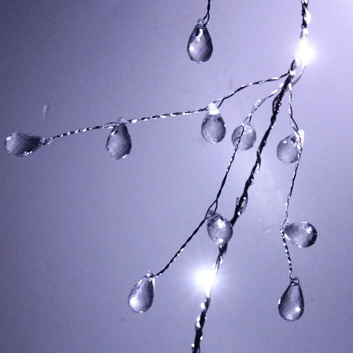 Гирлянда на батарейках 1,5 м 18 ламп LED Сверкающие хрусталики (от 3ААА), Белый_6