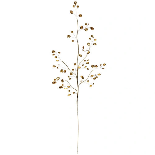 Ветка декоративная Изящный шарм 76 см, Золото_2