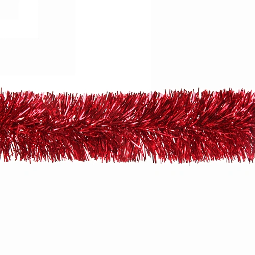 Мишура 2 м 6 см Изумрудный блеск, Красный_3