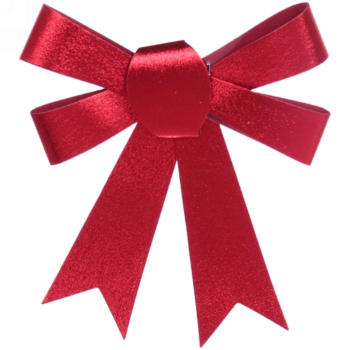 Бант на ёлку Сказочные блики (набор 3 шт), Красный_3