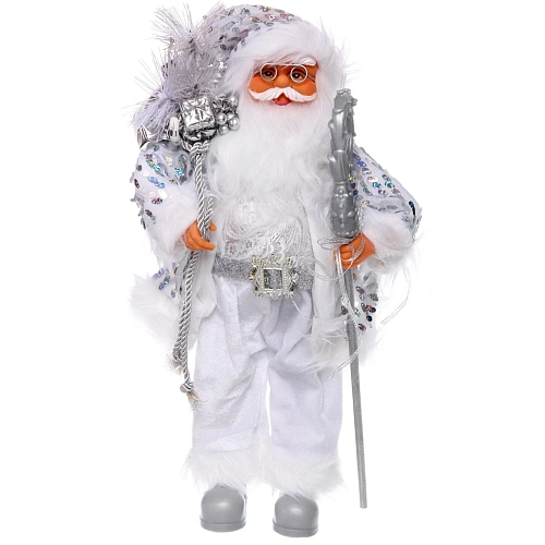 Дед Мороз - Лесовичок Сказочный сон 45 см, Серебро_3