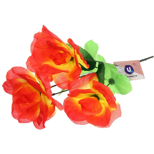 Цветы искусственные 30см "Цветочная фантазия" 5 цветков желтые