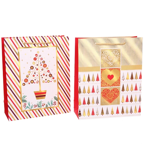 Пакет подарочный Зимняя нежность 263210 см, микс_3