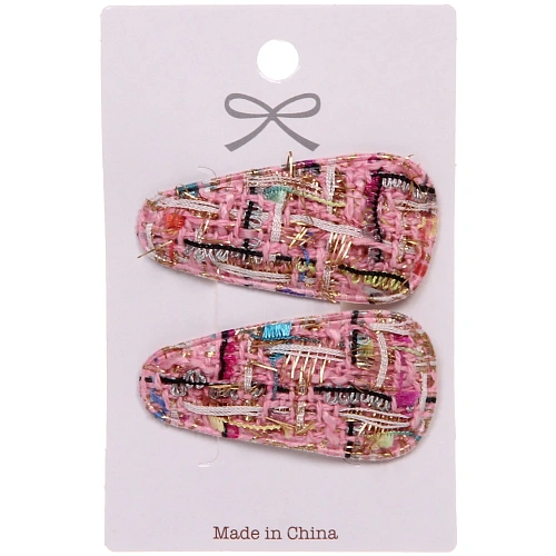 Зажимы для волос 2шт New collection - Marina, микс 6 цветов, 62,5см_6