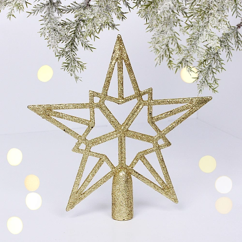 Звезда на ёлку 20*20 см "Путеводная звезда", Золото