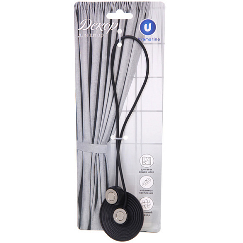 Подхват для штор на магните Галактика шоколадный 6см S1741_4