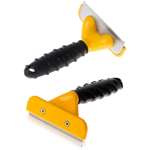 Расческа - пуходерка для вычесывания подшерстка ЛАПКИ и ЦАРАПКИ, цвет как на фото, 1015см (блистер)_10