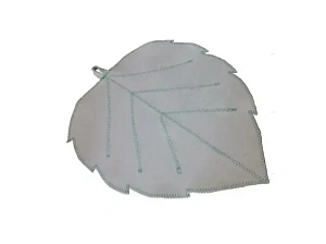 Коврик банный "Березовый лист", цвет белый, без упаковки