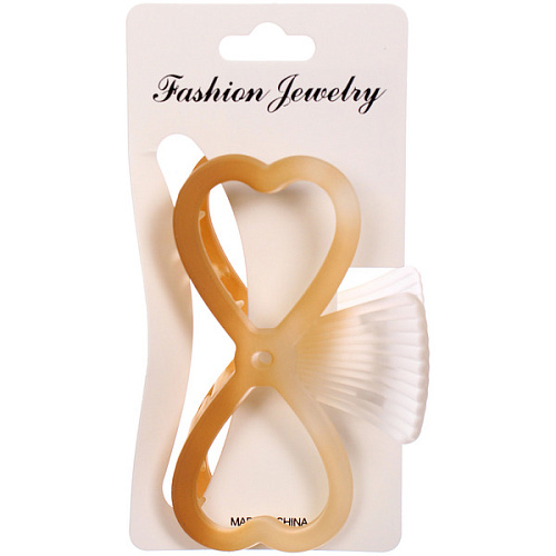 Заколка-краб для волос Мон Ляруш, бантик, микс 6 цветов, 9,5см (Блистер)_8