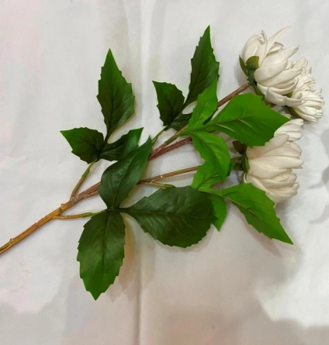 Цветок искусственный "Natur" 67см Пион белый