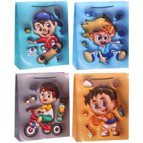 Пакет подарочный "Для сына" 26*32*10 см, микс