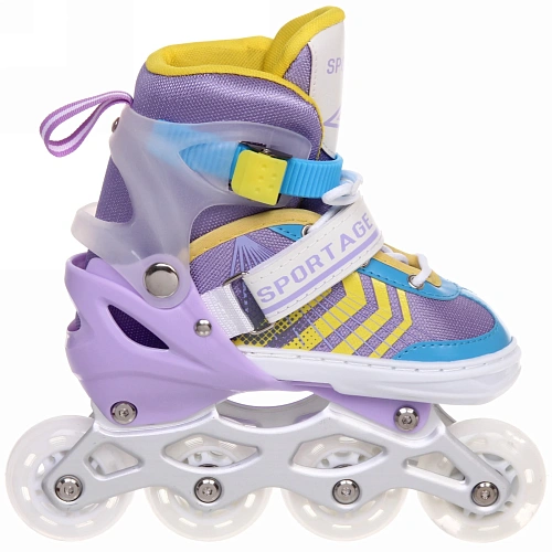 Коньки раздвижные, ледовые с роликовым блоком Sportage Flash R214 (pазмер 29-33)_27