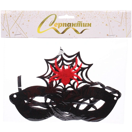 Маска карнавальная Helloween - Паутина, микс_5