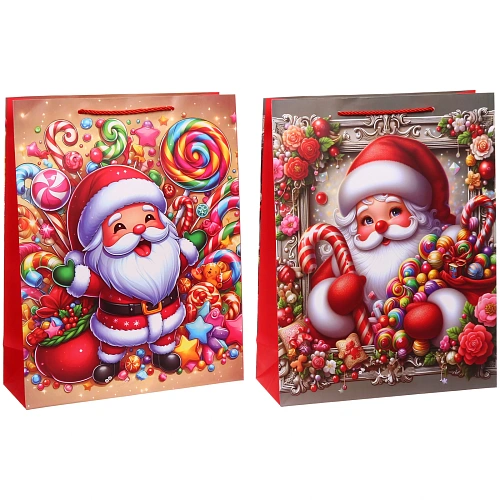 Пакет подарочный Санта 314012 см, микс_4