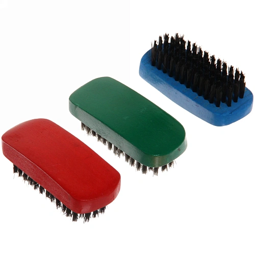 Щетка для обуви деревянная, искусственный ворс, цвет микс 8,93,7см_9