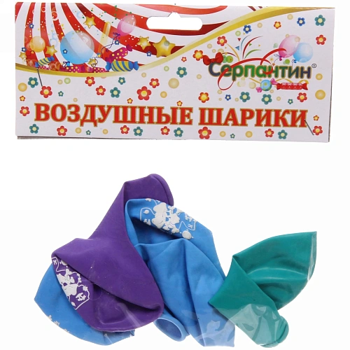 Воздушные шары  5 шт, 1025см Пират, (микс)_3