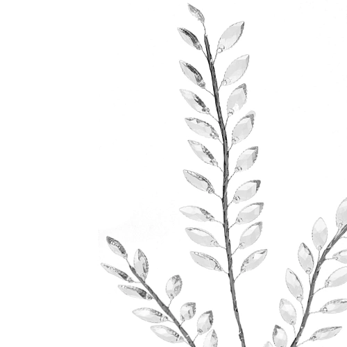 Ветка декоративная Изысканный стиль 80 см, Прозрачный_4