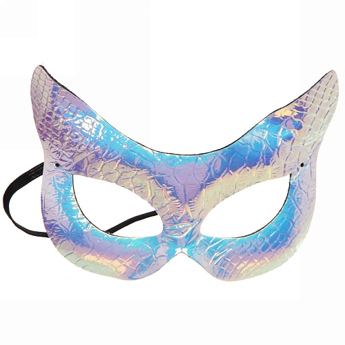 Маска карнавальная Маркиза, микс (синий,бел, розовый)_4