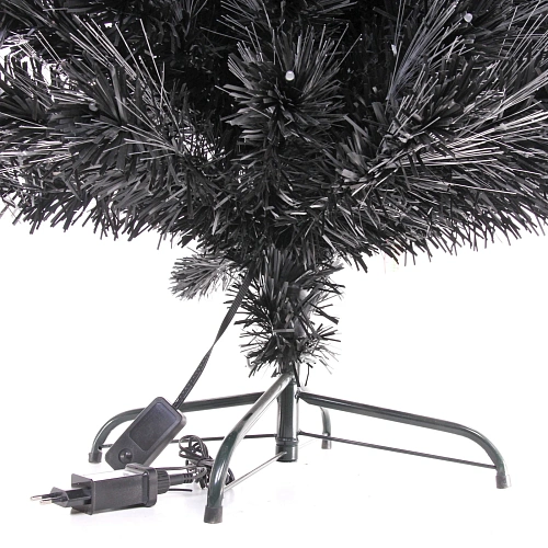 Ёлка светодиодная Млечный путь 210 см, ПВХ черный,  цвет свечения-Белый (289 веток) (T1050B-210)_8