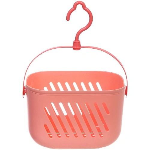Корзинка для хранения подвесная ЛЕНАРО, цвет кораловый, 231314см, нагрузка 2кг (пакет)_3