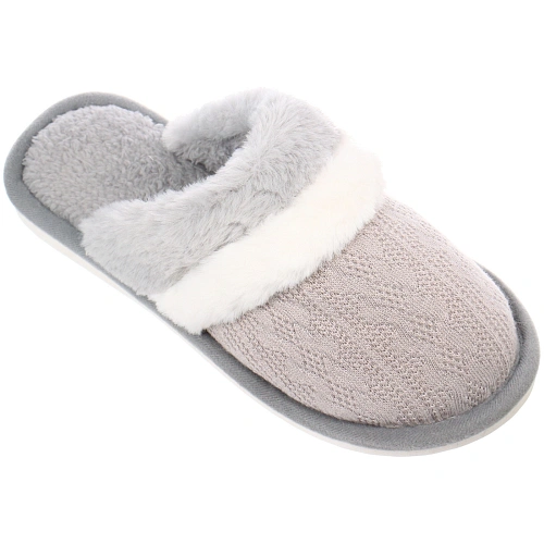 Тапочки женские домашние DAISY, цвет серый, р-р 38-39_5