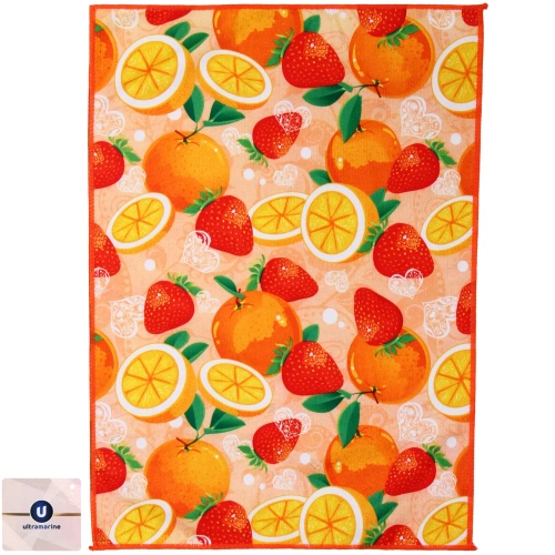 Полотенце кухонное "Flavor - Апельсин" 40*57 см, микрофибра 200 гр/м2