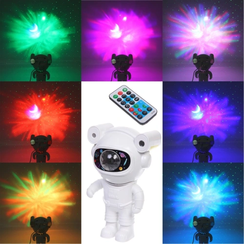 Световой прибор Лазер "Космонавтика" 20*11,5*10 см, Bluetooth, TF Card, пульт д/у, питание от USB (Type-C)