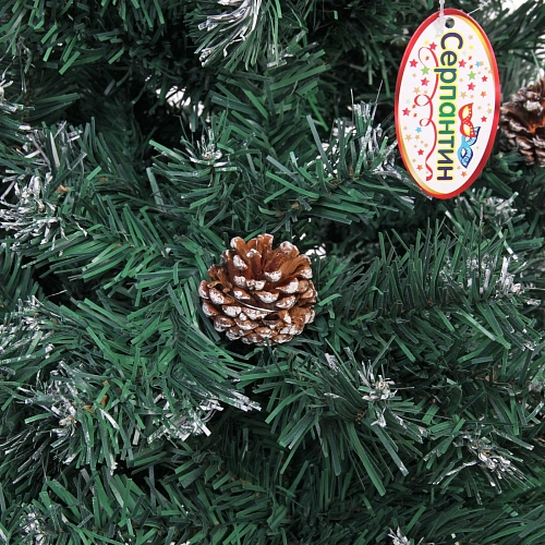 Ёлка Зимний вечер 150 см, ПВХ с шишками (550 веток)_7