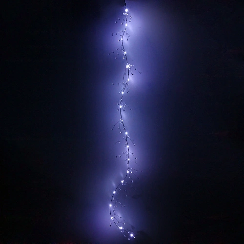 Гирлянда на батарейках 1,5 м 18 ламп LED Сверкающие хрусталики (от 3ААА), Белый_3