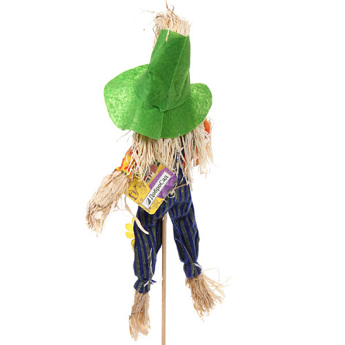 Фигура садовая Пугало - Веня в салатовой шляпе 40 (55) см ДоброСад_4