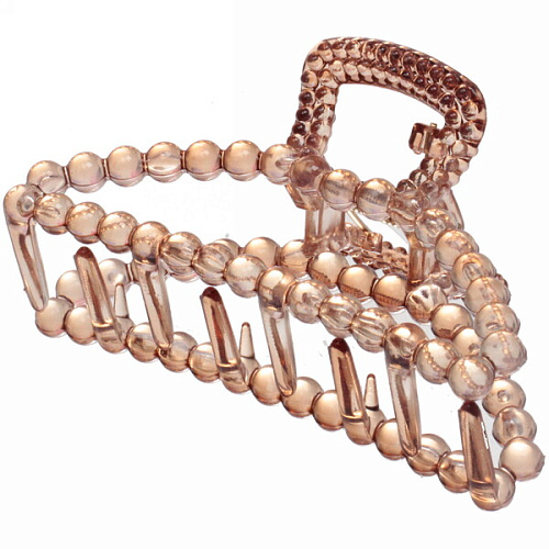 Заколка-краб для волос на блистере Cruella- Трапеция, микс 6 цветов, 9,5 см_5