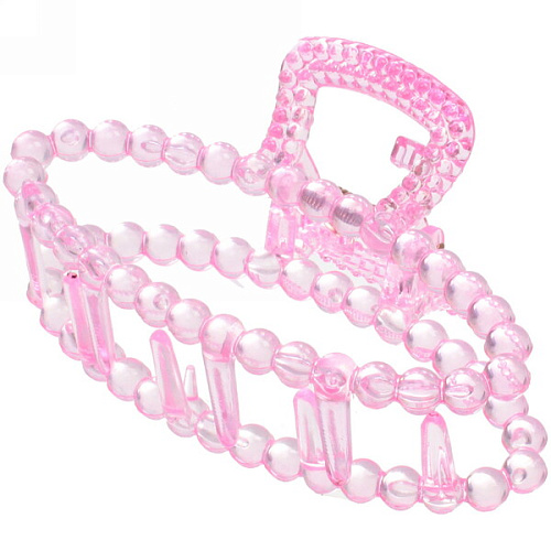 Заколка-краб для волос на блистере Cruella- Овал, микс 6 цветов, 9,5 см_9