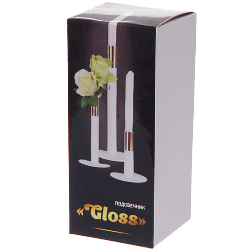 Подсвечник GLOSS 820 см, Белыйзолото_5