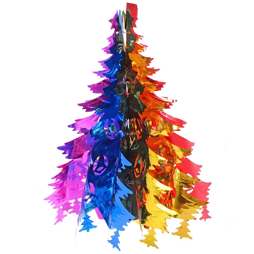 Украшение фольгированное Волшебная ёлочка d-40 см, Мультицвет_4