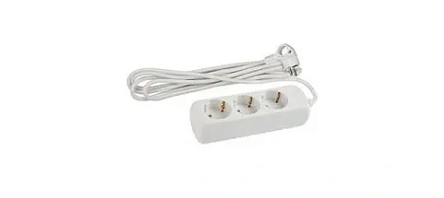 Удлинитель 3гнезда  5м с заземлением ПВС 2200Вт 3x0.75мм² Эра (20)