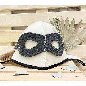 Шапка банная фигурная "Летчик", цвет белый, без упаковки