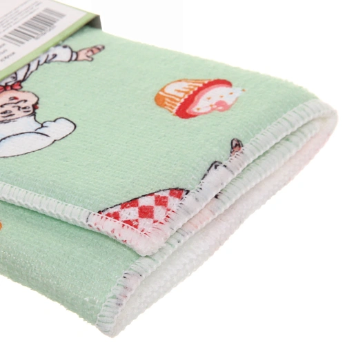 Коврик для сушки посуды 3038см Поваренок мятный_8