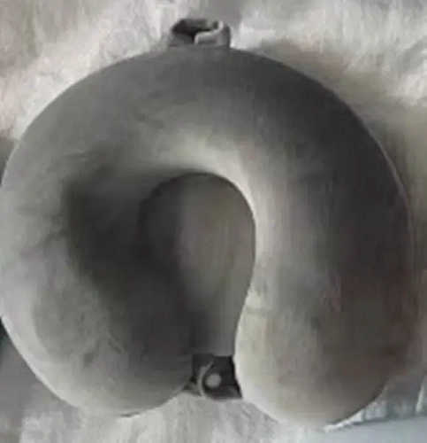 Подушка дорожная "TRIP - Comfort", мемори-эффект, цвет графит