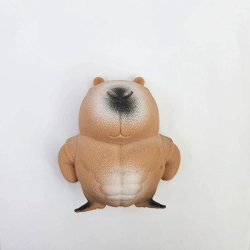 Игрушка "Свинка" Капибара-качок, 9*8,5 см, сквиш с песком