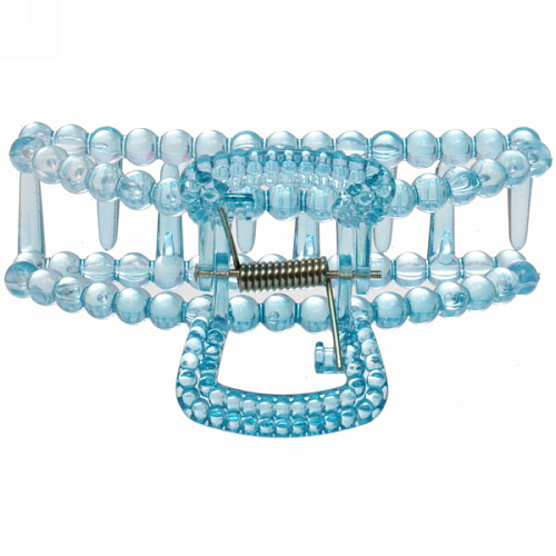 Заколка-краб для волос на блистере Cruella- Трапеция, микс 6 цветов, 9,5 см_10