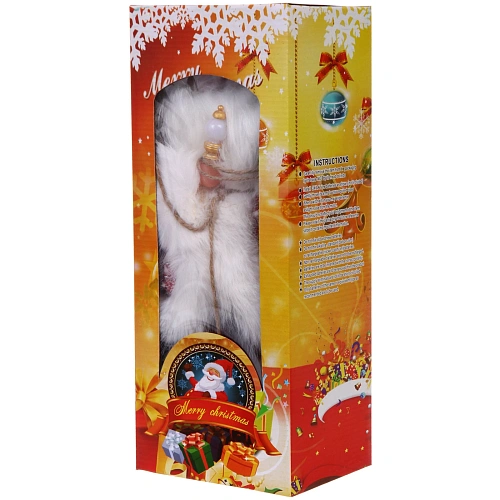 Дед Мороз - Лесовичок Хранитель праздника 40 см, Красныйбелый_6